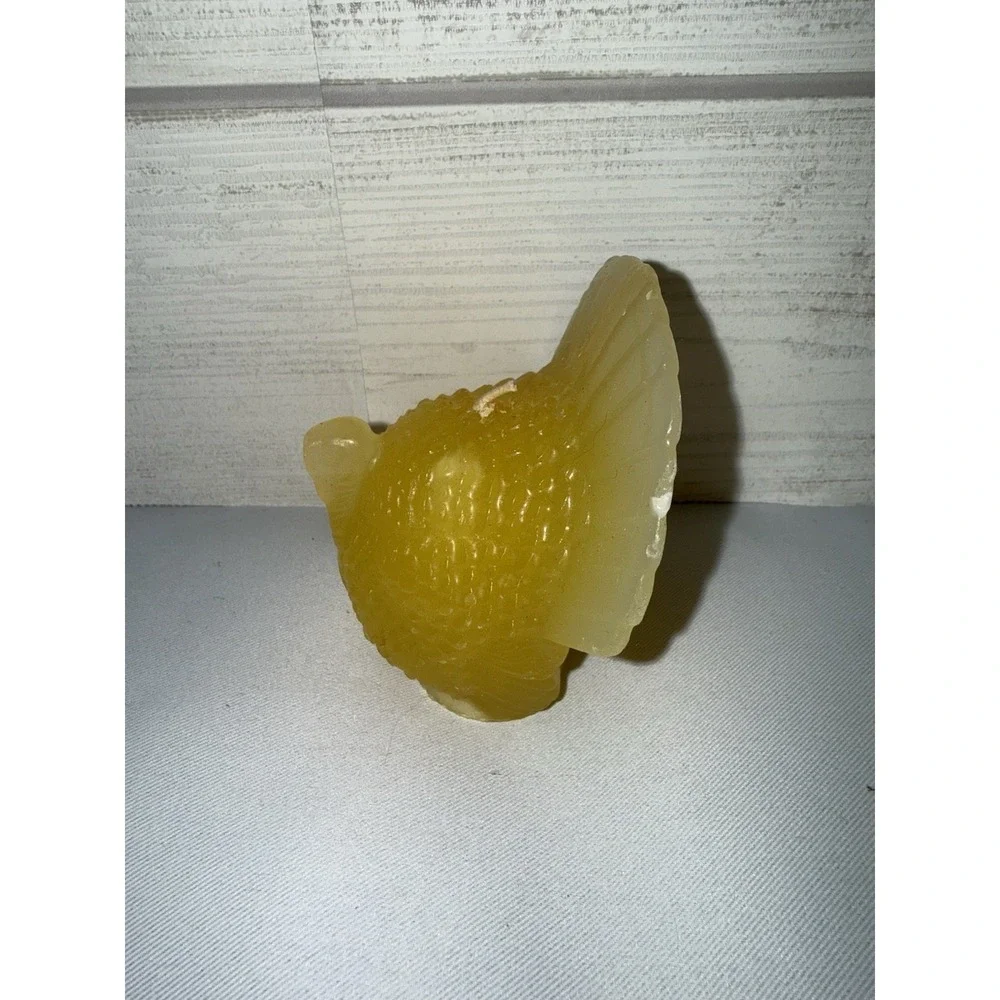 Turkey Shaped Beeswax Candle Small Thanksgiving Fall‎